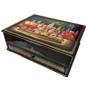 Casket "Moscow" with 4 caskets, Palekh